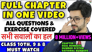 Real Numbers | Class 10 Maths Chapter 1 | Class 9/8 Maths | Number System | Rational Numbers | CBSE