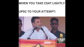 When You Take CSAT Lightly in UPSC #ias #csat #upsc #ips
