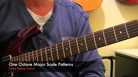 One Octave Major Scale patterns