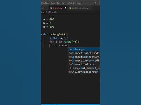 Draw Triangle Design in Python Turtle | Cool Design using Python Turtle ...