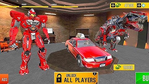 Wars Of Robot Transform Game: Car Robot Game Battle - Red Robot Dino - Android Gameplay