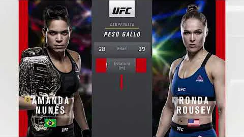 Ronda rousey vs amanda nunes en espaol