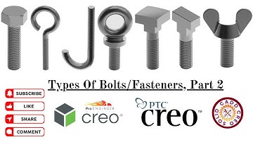 Design Of Different Types Of Bolts | Types Of Bolt Heads | Types Of Fasteners | Fasteners Bolt (02)