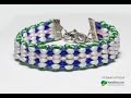 Браслет Кумихимо Плоский  На 11 нитей / Tutorial: Beaded bracelet Kumihimo