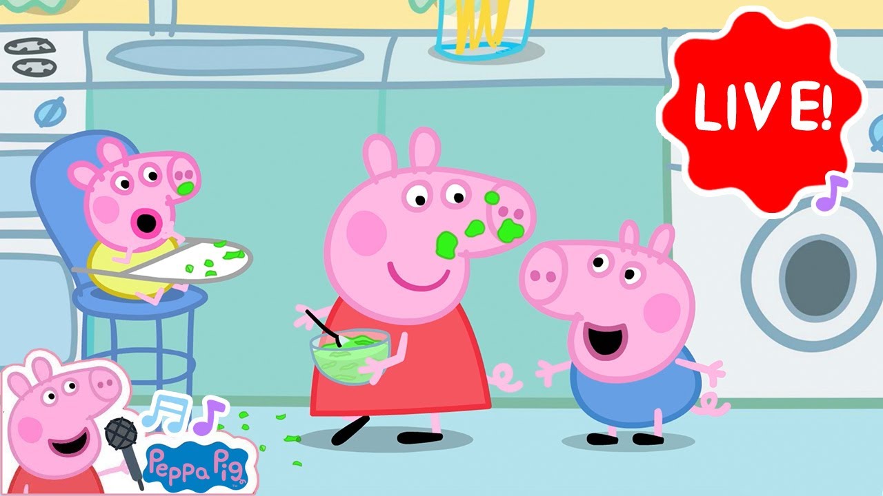 🔴 🎶 LIVE Peppa Pig Songs 🍼 I Love My Family and more Educational Kids Songs + More Nursery Rhymes