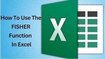 How To Use The Fisher Function In Excel