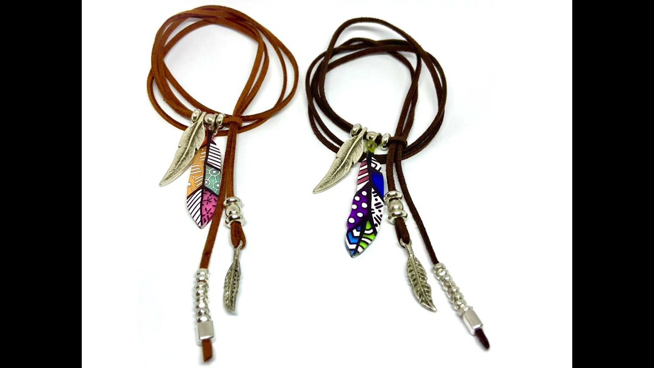 Wrap Feather Necklace
