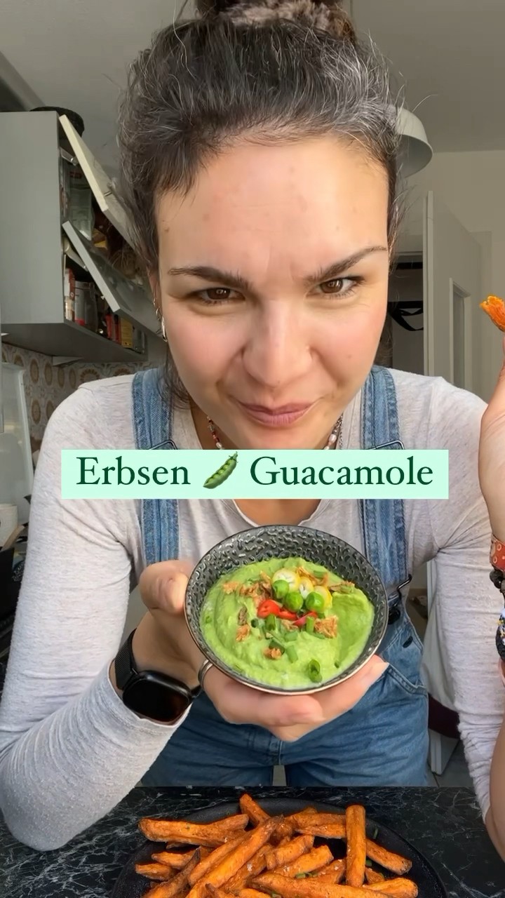 Erbsen Guacamole ganz einfach, preiswert, lecker! #veganerezepte # ...
