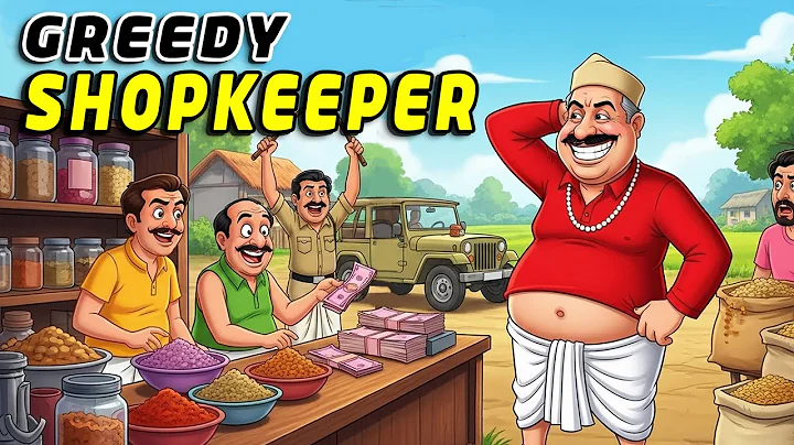 Greedy Shopkeeper | Learn English | English Stories | English Animated Stories |  Moral Stories |