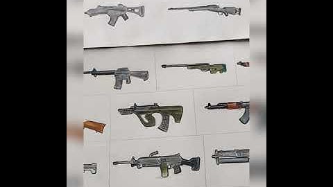 PUBG guns drawing collection#pubg#pubgmobileindia#pubgguns#AKM#pubgmemes#gaming#drawing#fortnite#art