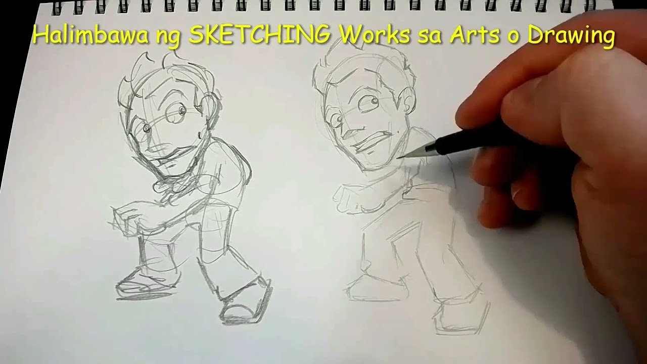 Sketching, Shading and Outlining EPP 4 - YouTube