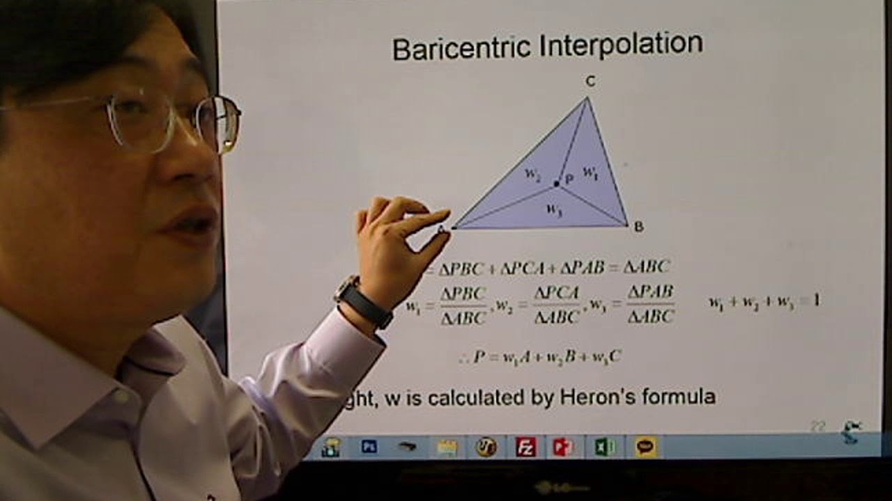 2 Graphics 25 2, Barycentric Interpolation - YouTube