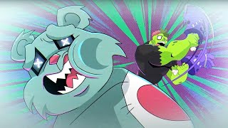 Zombie Smack Down! | AKEDO: Ultimate Arcade Warriors | 1 HOUR OF AKEDO | Cartoon for kids