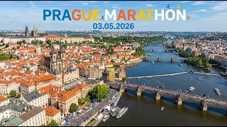 Vodafone Prague Marathon 2026 🇨🇿 | Full Route Along Vltava River (Prague Highlights)