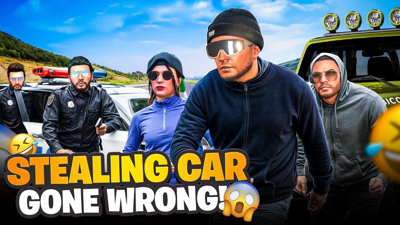 STEALING A CAR IN GTA 5 RP GONE WRONG 🤣 GTA 5 FUNNY HIGHLIGHT