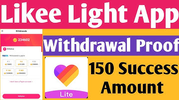 #Likee Lite App Withdrawal Proof Likee Lite App Me Withdrawal Kaise Lagaye#