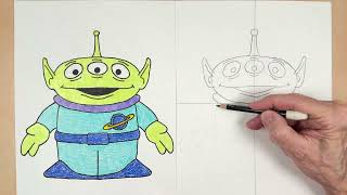 How to Draw the Alien from Toy Story: Easy Drawing Lesson for Kids