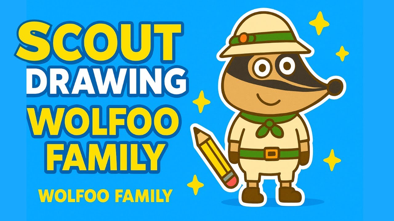Scout Drawing from Wolfoo Family | Easy & Fun Cartoon Drawing for Kids!