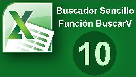 Tutorial Excel (Cap. 10)  Buscador sencillo Funcion BuscarV