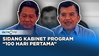 Momen SBY Pimpin Sidang Kabinet Indonesia Bersatu Dok 2004