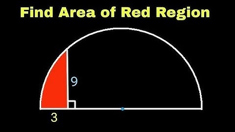 Can You Find Area of the Red Shaded Region ? | (Semicircle)