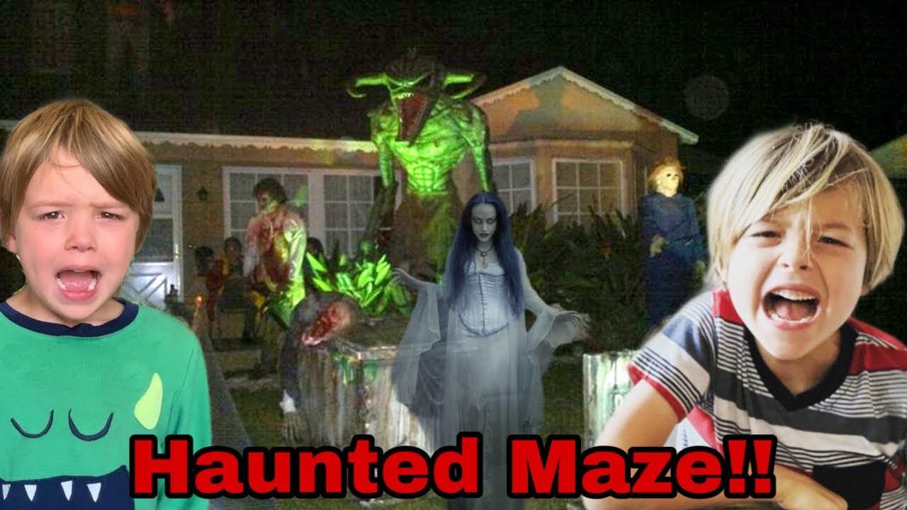 WE GOT STUCK IN A HAUNTED MAZE!!