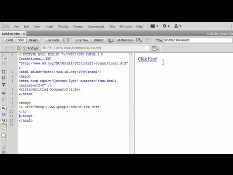 Naming a Hyperlink : Java & Other Tech Tips - YouTube
