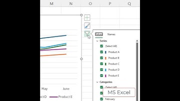 MS Excel Grafiekfilters gebruiken