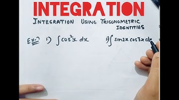 INTEGRATION | integration using trigonometric identities| EX 7.3 | EXAMPLE 7 | CLASS 12
