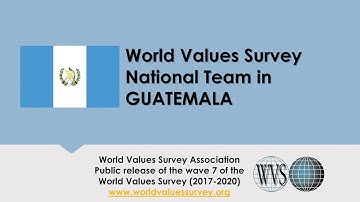 WVS Wave 7 Data Public Launch Talk: WVS Team in Guatemala (Spanish)