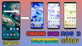 How to change the icons on ROG 3 using Default launcher screenshot 2