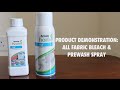 Amway product demo all fabric bleach  prewash spray