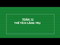Thể tích lăng trụ đáy là tam giác Toán 12 #lop12 #onthithptqg #toan12 #toanthaylinh