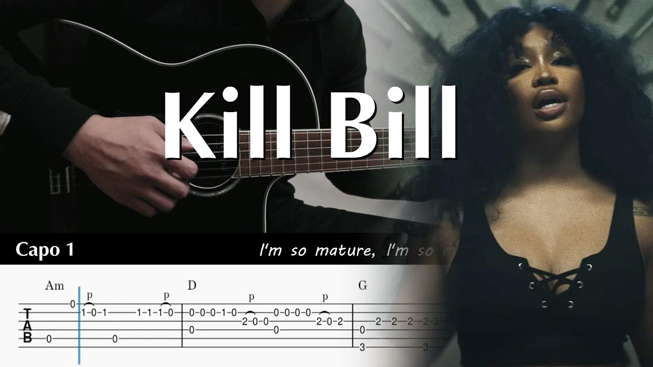 Kill Bill SZA Fingerstyle Guitar TAB Chords YouTube