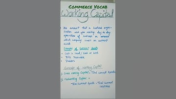 Working Capital in hindi |Day 22 Commerce Vocab