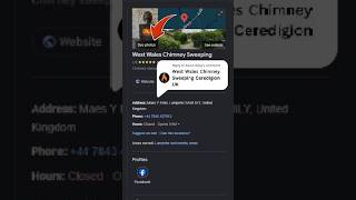West Wales Chimney Sweeping SEO Audit | How to Rank #1 on Google Maps #shorts