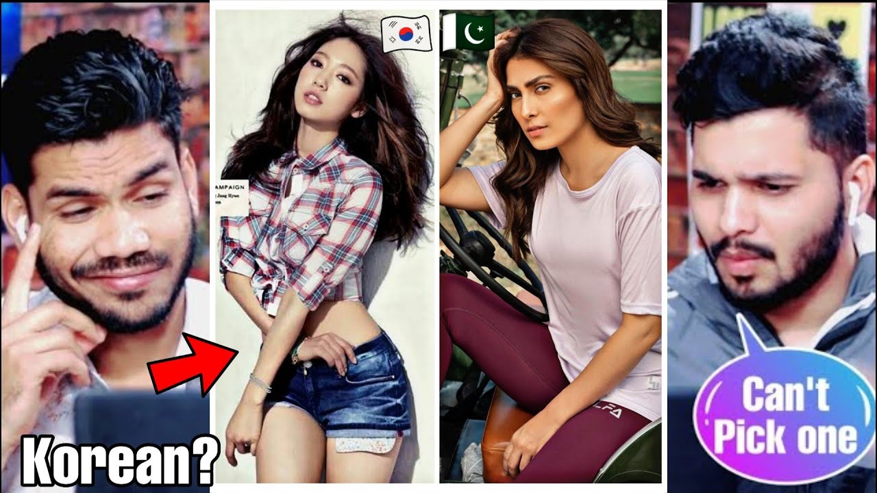 Pakistan vs Korean Actresses - Pick One Challenge | Indian Reaction