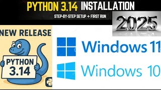 Python Programming Tutorial #1 |Python 3.14 Installation & Setup Process 2025 | #Python