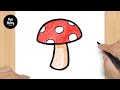#847 How to Draw a Mushroom - Easy Drawing Tutorial