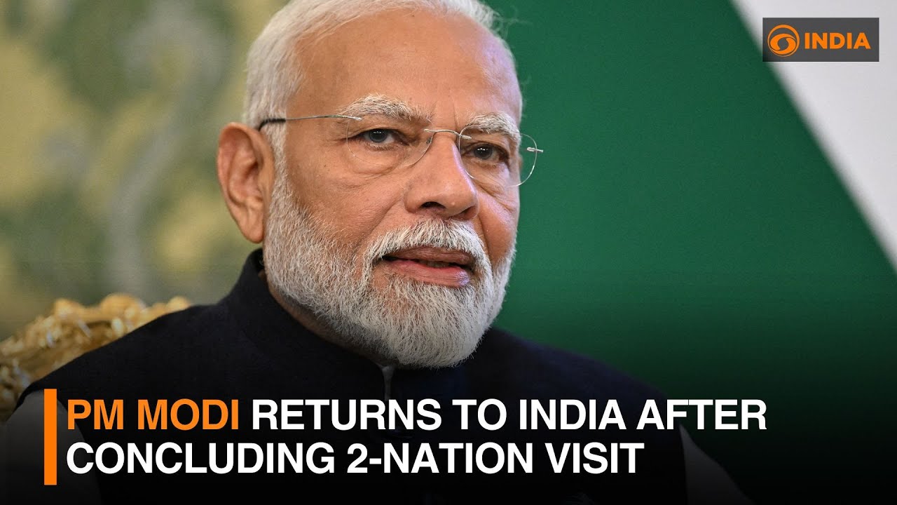 PM Modi returns to India after concluding 2-nation visit | DD India