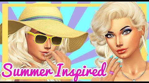 The Sims 4: Summer Inspired Create A Sim (CAS) Collab // LaurenPlays
