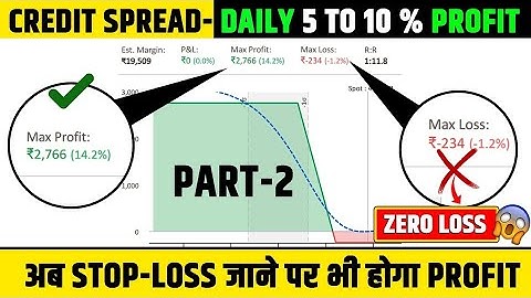 credit spread strategy part 2 ||  option hedging strategy || safest option strategy