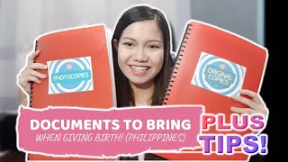 DOCUMENTS TO BRING WHEN GIVING BIRTH | PHILIPPINES (Plus TIPS!)