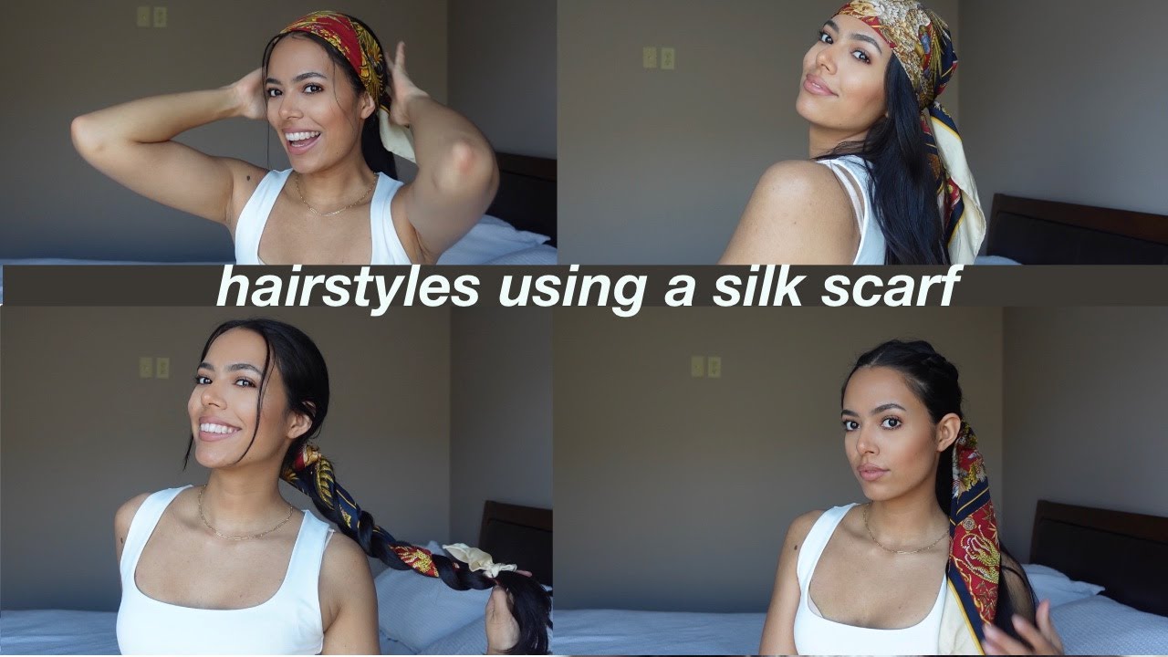 EASY HAIRSTYLES USING A SILK SCARF