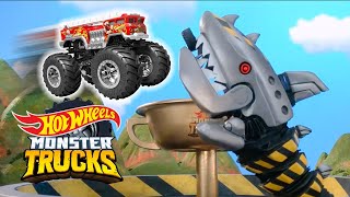 MONSTER TRUCKS RACES: Mountains VS Islands! ⛰ | Hot Wheels