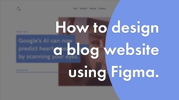 Design a Blog Website using Figma | Speed Art | Part 1/2