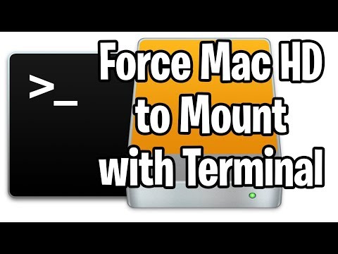 Force an External Mac Drive to Mount via Command Line Terminal Commands in Mac OS X