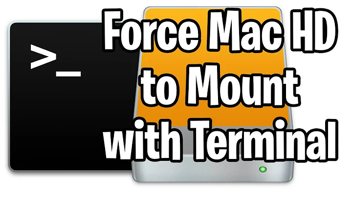 Force an External Mac Drive to Mount via Command Line Terminal Commands in Mac OS X