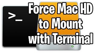 force an external mac drive to mount via command line terminal commands in mac os x