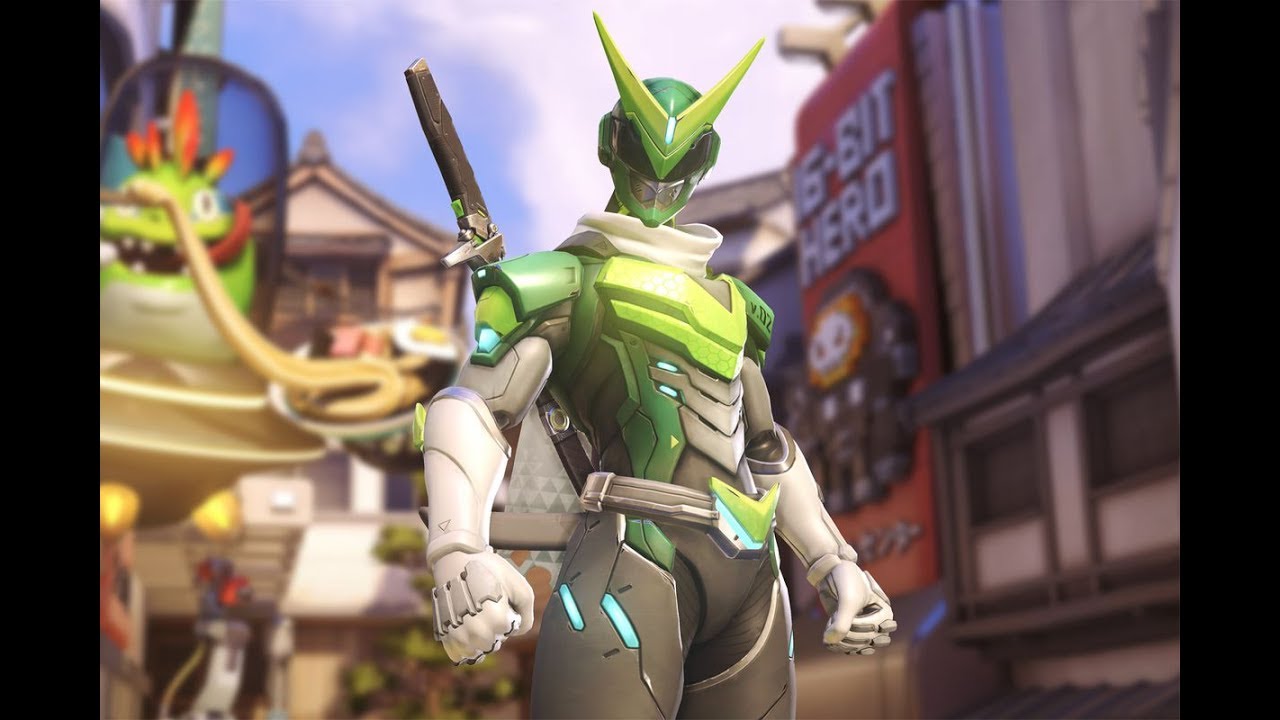 Genji (Sentai Skin) - Slice and Dice Achievement - Overwatch - YouTube